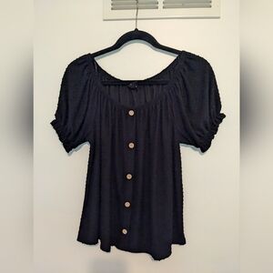 Textured W5 Black Top